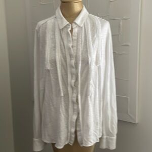 Brochu Walker White Long Sleeve Top